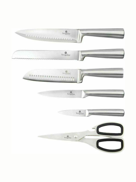 Berlinger Haus Black Silver Collection Knife Set With Stand of Stainless Steel BH-2467 7pcs