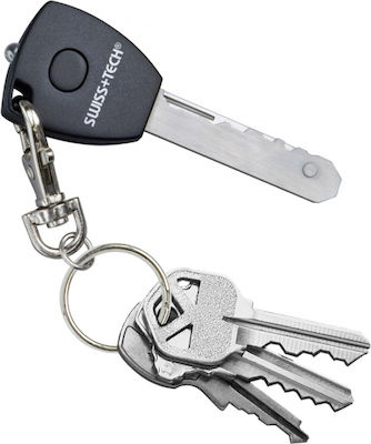 Swiss Tech Utili-Κey ΜΧ Multi-tool Keychain Black Total Length 9.1pcs with Blade made of Stainless Steel