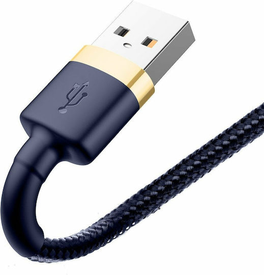 Baseus Cafule Braided USB to Lightning Cable Μπλε 2m (CALKLF-CV3)