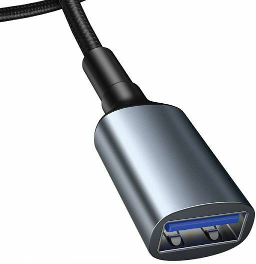 Baseus USB 3.0 Kabel USB-A-Stecker - USB-A-Buchse Schwarz 1m CADKLF-B0G