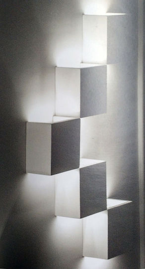 VK Lighting Μοντέρνο Φωτιστικό Τοίχου με Ντουί G9 Λευκό 12x12x7.5εκ.