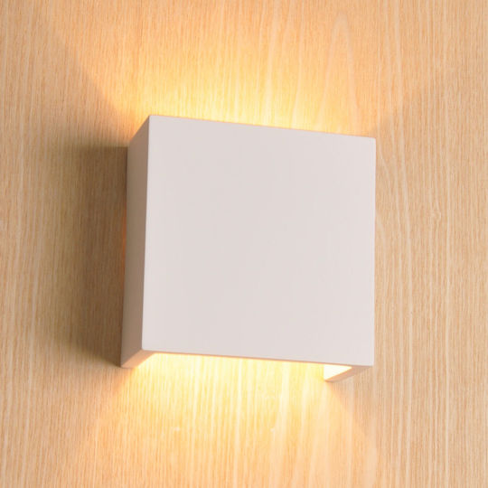 VK Lighting Μοντέρνο Φωτιστικό Τοίχου με Ντουί G9 Λευκό 12x12x7.5εκ.