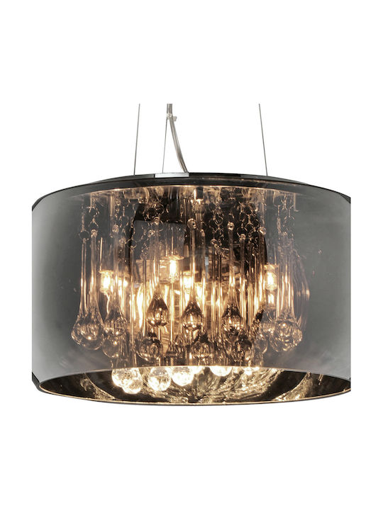 Trio Lighting Vapore Kronleuchter 5xG9 Ø40cm Schwarz 311210506