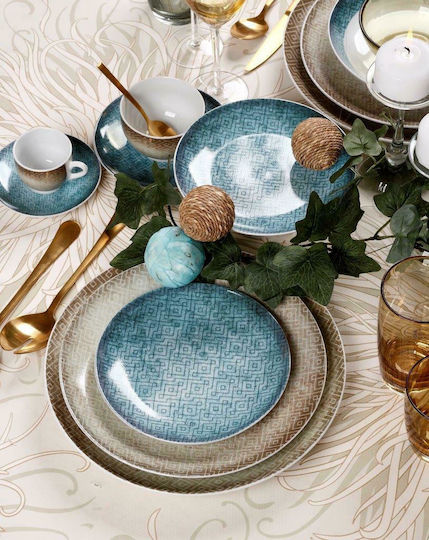 Cryspo Trio La Palma Colorful Porcelain Dinnerware Set 20pcs
