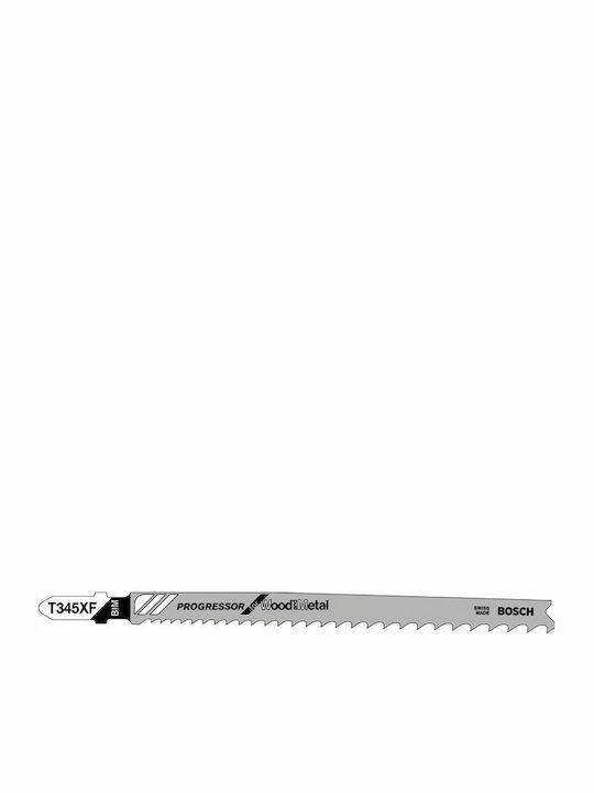 Bosch T345XF Λάμες Progressor for Wood & Metal για Μέταλλο και Ξύλο 105mm 5τμχ