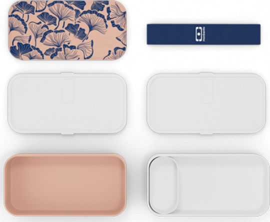 Monbento Original Δοχείο Φαγητού Πλαστικό Graphic Ginkgo 1lt