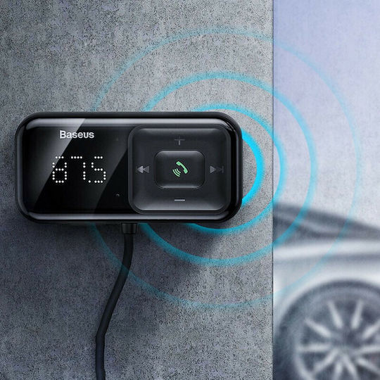 Baseus FM Transmitter Αυτοκινήτου S-16 με Bluetooth / USB / AUX / MicroSD