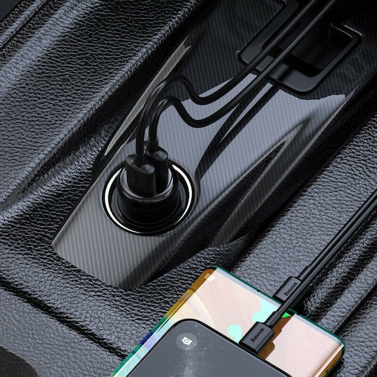 Baseus FM Transmitter Αυτοκινήτου S-16 με Bluetooth / USB / AUX / MicroSD