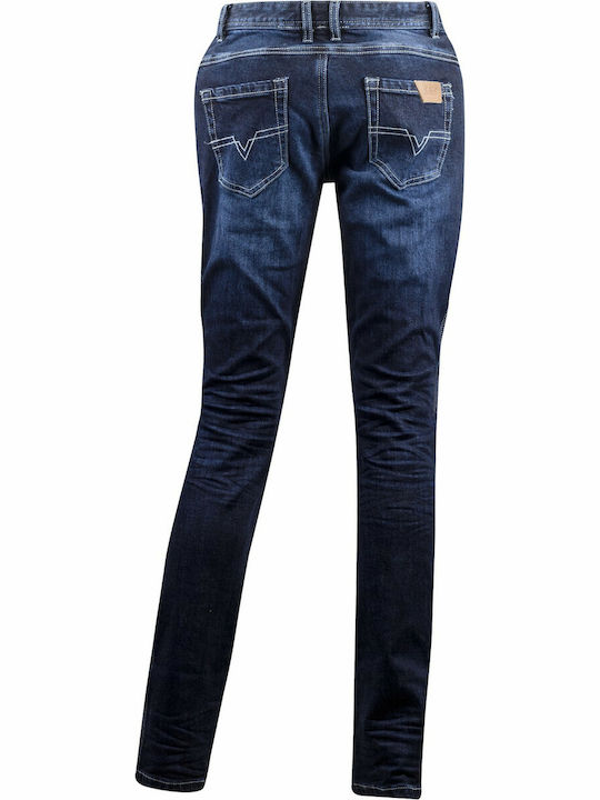 LS2 Vision Lady Blue Jean Femei Pantaloni Motocicletă Bumbac 4 Anotimpuri Albastru