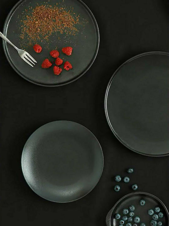 Maxwell & Williams Caviar Coupe Cereal Serving Bowl Round made of Porcelain Black with Diameter 15.5cm