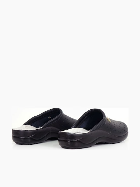 Parex Women's Leather Anatomic Clogs Black