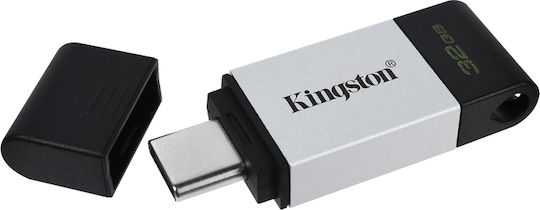 Kingston DataTraveler 80 32GB USB 3.2 Stick with connection USB-C Black