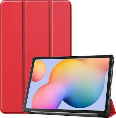 Tri-Fold Flip Cover Synthetic Leather Red (Galaxy Tab S6 Lite 10.4)