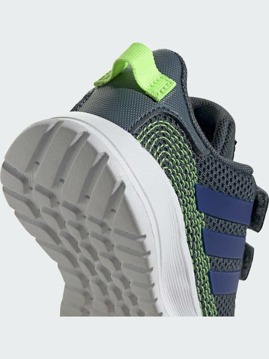 Kids Sports Shoes Running with Hoop & Loop Closure Legacy Blue Royal Blue Signal Green