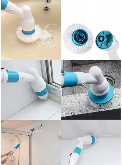 Cenocco Spin Scrubber CC-9044 Πλαστική Περιστρεφόμενη Βούρτσα Καθαρισμού με Λαβή Λευκή