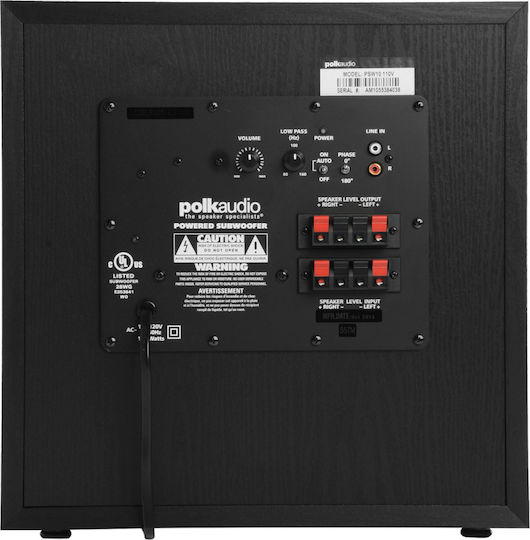 Polk Audio PSW 10 Active Subwoofer with Speaker 10" 100W Black