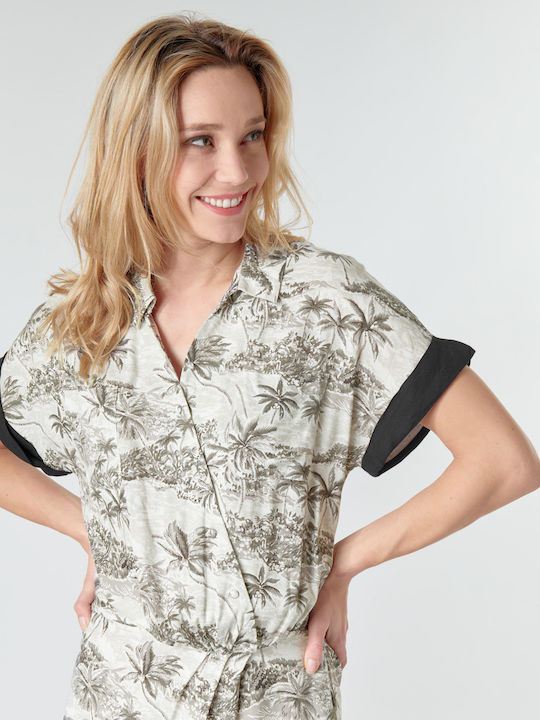 Vacay Me Sommer Mini T-Shirt Kleid Weiß