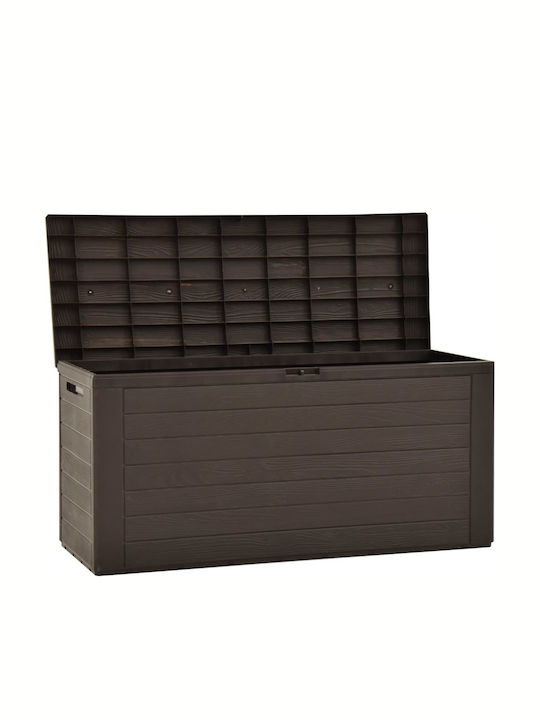 vidaXL Outdoor Storage Box 290lt Brown L116xW44xH55cm