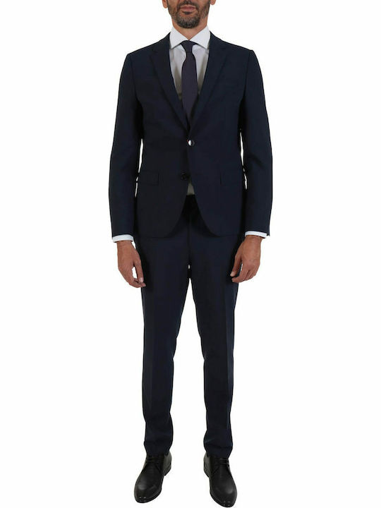 Harvey 202 Men's Winter Suit Jacket Slim Fit Navy Blue