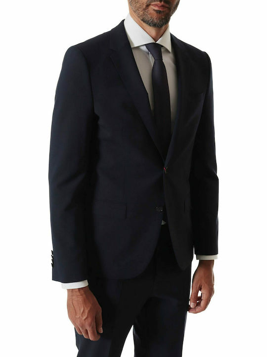 Harvey 202 Men's Winter Suit Jacket Slim Fit Navy Blue