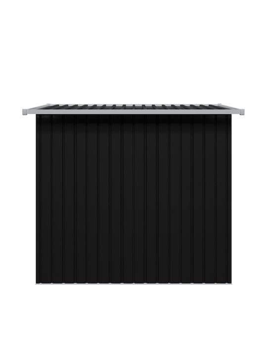 Metallic Garden Warehouse Galvanized Anthracite with Air Vents L1.9xW1.24xH1.81m