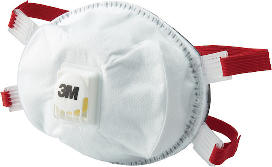 3M 8835+ Μάσκα Προστασίας FFP3 με Βαλβίδα Λευκή 1τμχ