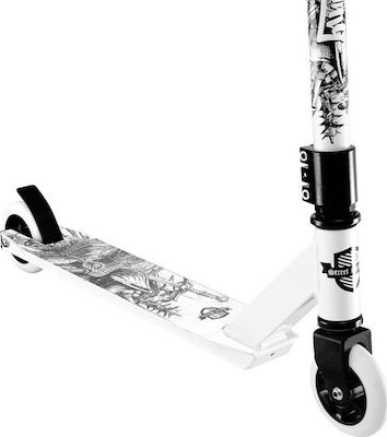 Street Surfing Kids 2-Wheel Freestyle Scooter Stunt Scooter Torpedo Armour White
