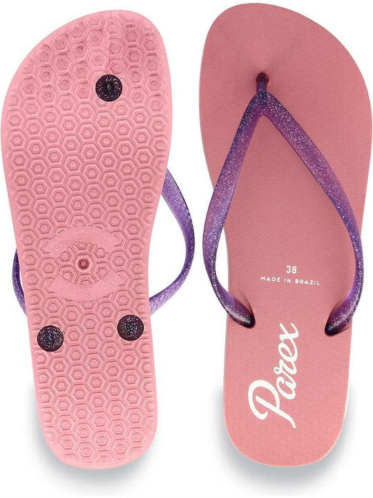 Parex Women's Flip Flops Purple