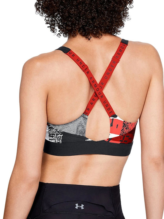 Under Armour Vanish Panel Print Women's Sports Bra without Padding Black