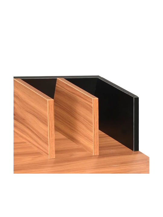 Birou Secretar Lemn Maro cu Picioare Metalice 80x50x84cm