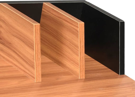 Birou Secretar Lemn Maro cu Picioare Metalice 80x50x84cm