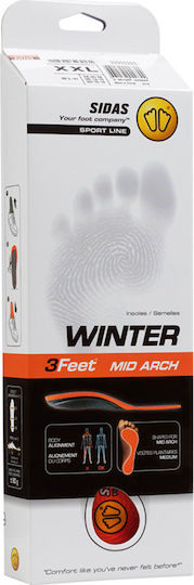 Sidas Winter 3feet Ανατομικοί Πάτοι Παπουτσιών 2τμχ