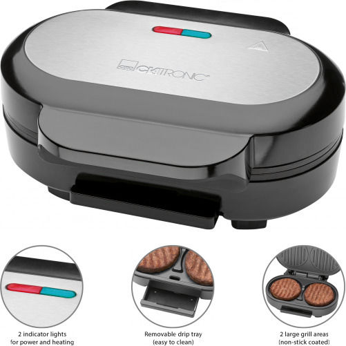Clatronic HBM 3696 Hamburger Hamburger Maker 1000W