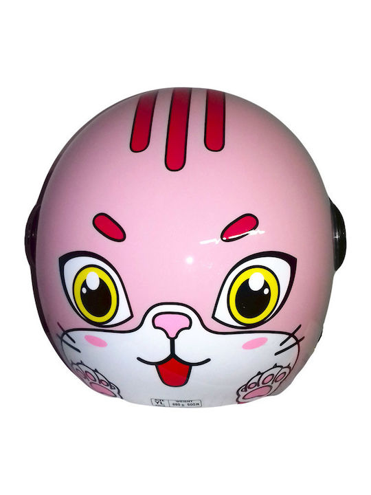 Zeus ZS-228 Pink Παιδικό Κράνος Μηχανής Jet 800gr