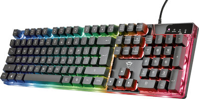 Trust GXT 835 Azor Tastatură de Gaming cu iluminare RGB Negru