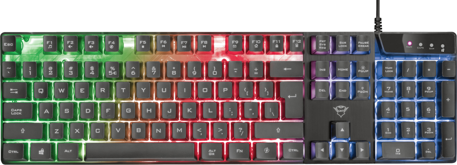 Trust Rgb Wired Keyboard Black