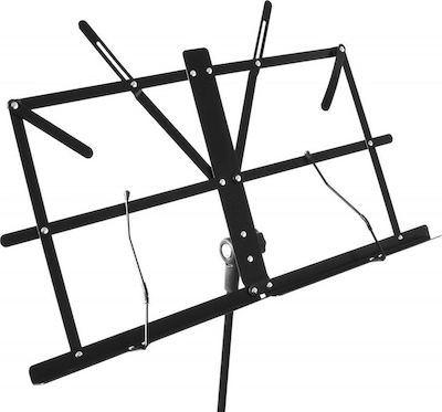 Vonyx MSS02 Music Stand Maximum Height: 120cm Black with Carrying Bag