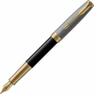 Parker Schreibfeder Mittel Schwarz mit Blau Tinte 1931538