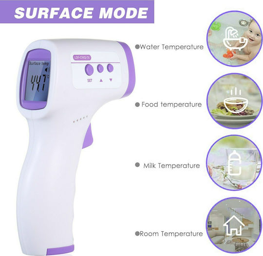 Clever Therm Υπέρυθρο Θερμόμετρο Μετώπου Κατάλληλο για Μωρά Μωβ