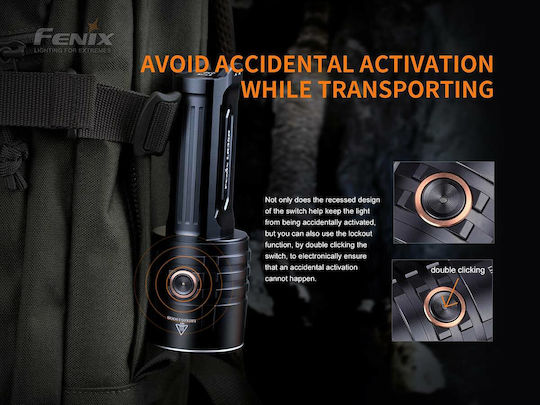 Fenix Επαναφορτιζόμενος Φακός LED IP68 με Μέγιστη Φωτεινότητα 10000lm LR35R
