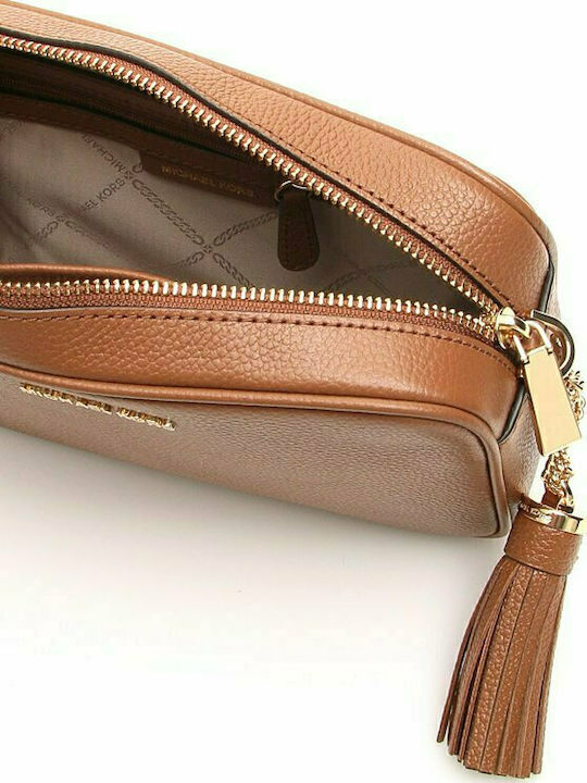 Camera Leather Women's Bag Crossbody Tabac Brown