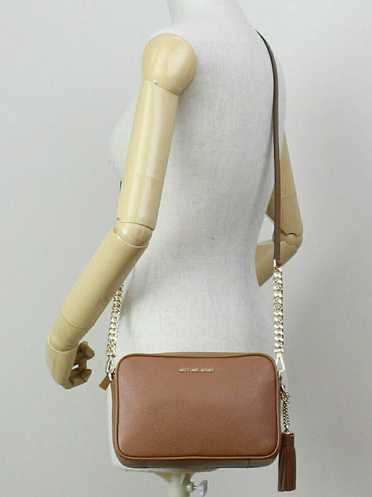Camera Leather Women's Bag Crossbody Tabac Brown