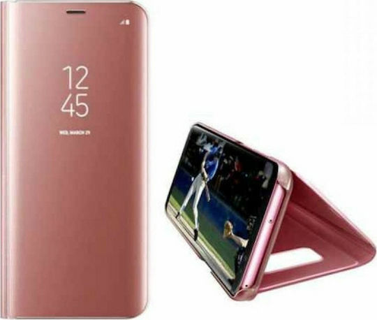 Hurtel Clear View Buchen Sie Kunststoff Rosa (Xiaomi Mi Note 10 Lite)