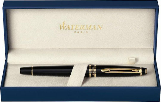 Waterman Expert 3 Writing Pen Medium Black made of Steel with Red Ink