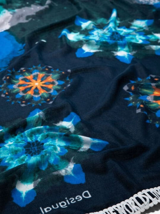Desigual Waterfall Women's Scarf Blue