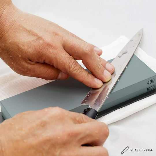 Sharp Pebble Grit 400/1000 Πέτρα Ακονίσματος Διπλή με Πυκνότητα 400/1000 18x6x3.3cm
