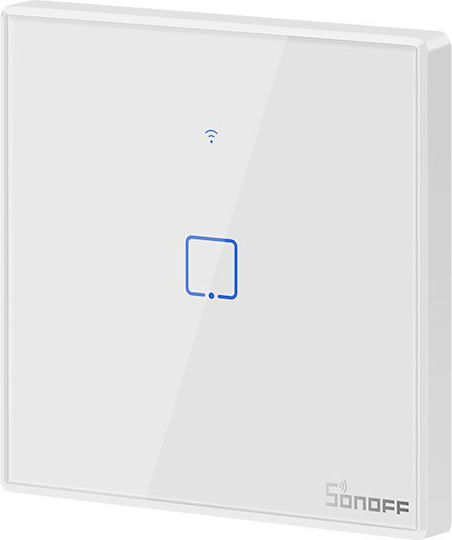 Sonoff TX T2 Recessed Touch Wall Switch Wi-Fi Lighting One-Way with Frame White