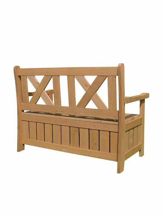 Vesta 464.054 Bancă Exterior Lemnos cu Lădiță 115x61x85cm