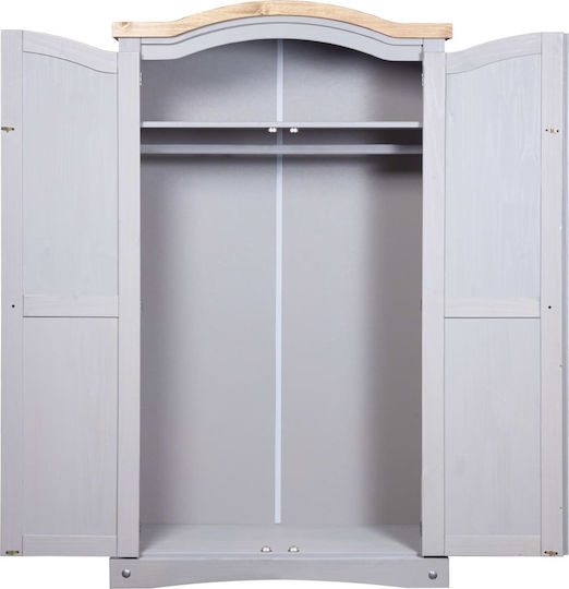 Doppeltür Kleiderschrank Corona Gray 101x52x170cm