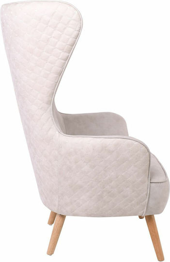 Dovela Ohrensessel Beige 76x83x120cm
